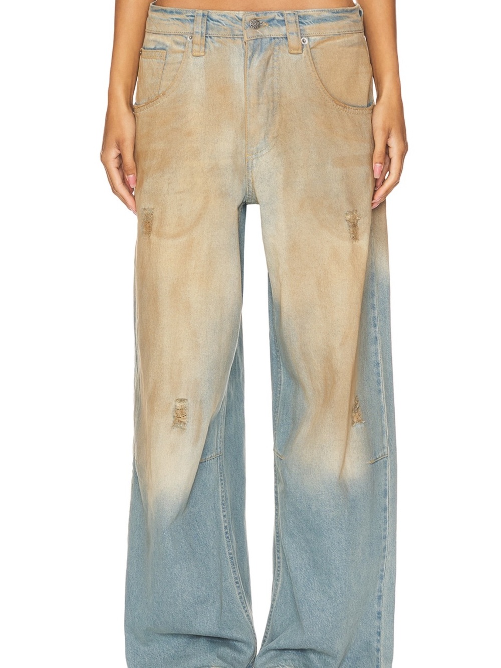 Jaded London Colossus Muck Wide Leg Jeans | Y2K Oversized | Size 26